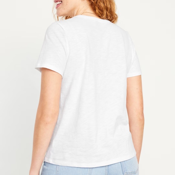 NWT OLD NAVY EveryWear Slub-Knit Graphic T-Shirt Color: Calla Lilies - Picture 3 of 10